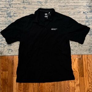 Sackatoga Stable Cutter & Buck 3XL Black Mesh Embroidered Golf Polo Big and Tall